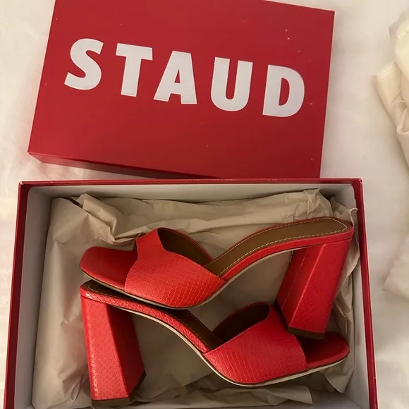 STAUD | Shoes | Staud Red Heel | Poshmark STAUD | Shoes | Staud Red Heel | Poshmark